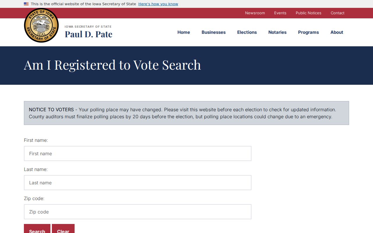 Marion residents directory Iowa voter registration lookup